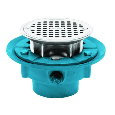 Frank Pattern™ 7" Floor Drains With Nickle Bronze Strainer & Membrane Clamp