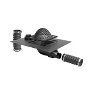 Plastic Roof Drain with Side-Outlet & Overflow